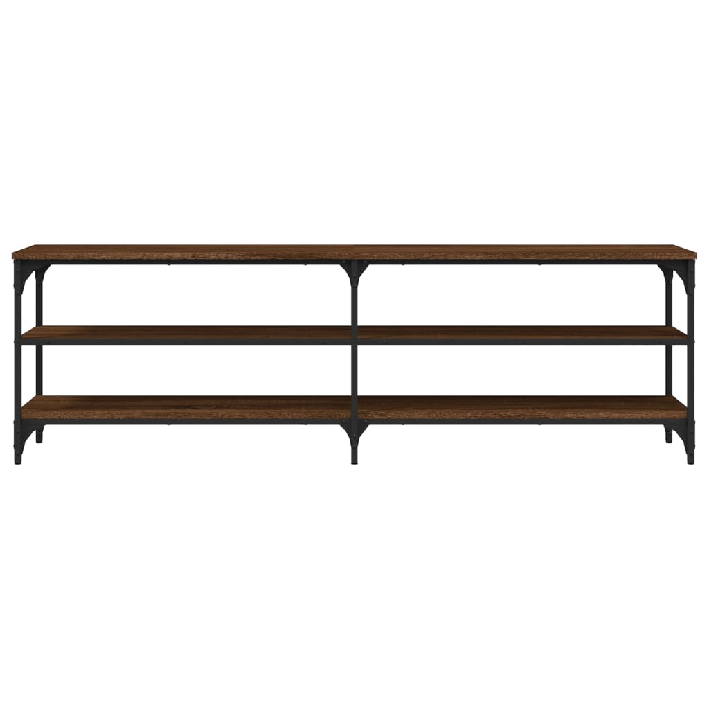 Έπιπλο Τηλεόρασης Καφέ Δρυς 160x30x50 εκ. Επεξεργασμένο Ξύλο