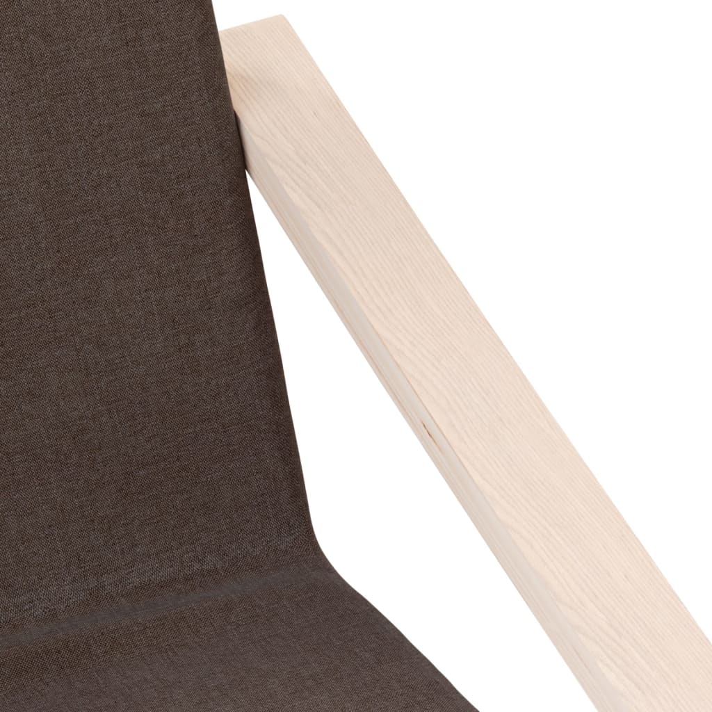 Πολυθρόνα Relax Σκούρο Καφέ Υφασμάτινη