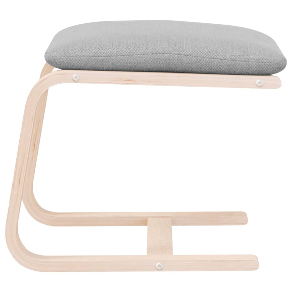 Υποπόδιο Ανοιχτό Γκρι 51 x 41 x 40 εκ. Υφασμάτινο - Pakobazaar