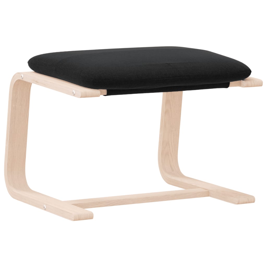 Υποπόδιο Μαύρο 51 x 41 x 40 εκ. Υφασμάτινο