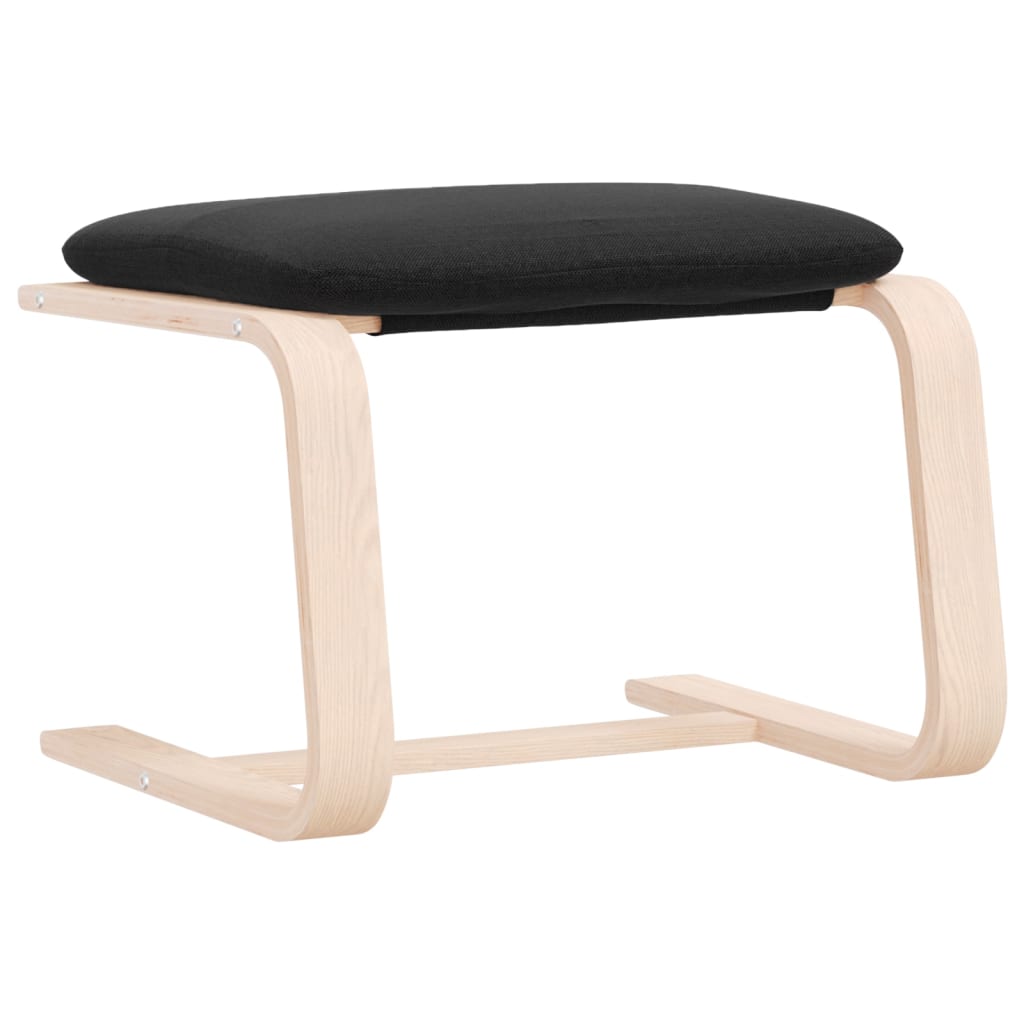 Υποπόδιο Μαύρο 51 x 41 x 40 εκ. Υφασμάτινο