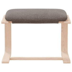 Υποπόδιο Taupe 51 x 41 x 40 εκ. Υφασμάτινο