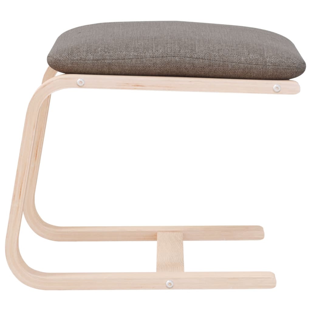 Υποπόδιο Taupe 51 x 41 x 40 εκ. Υφασμάτινο