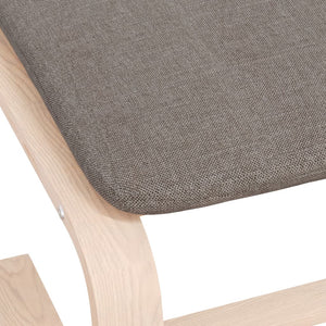 Υποπόδιο Taupe 51 x 41 x 40 εκ. Υφασμάτινο