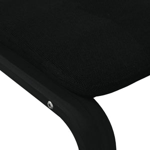 Υποπόδιο Μαύρο 51 x 41 x 40 εκ. Υφασμάτινο - Pakobazaar