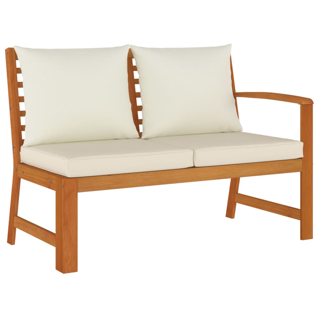 Σετ Τραπεζαρίας Κήπου 7 τεμ. Μασίφ Ξύλο Ακακίας με Μαξιλάρια