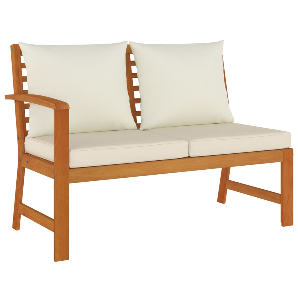 Σετ Τραπεζαρίας Κήπου 9 τεμ. Μασίφ Ξύλο Ακακίας με Μαξιλάρια