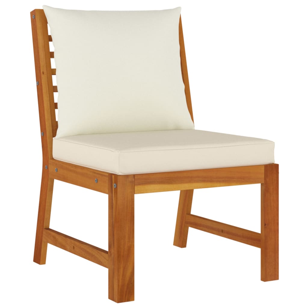 Σετ Τραπεζαρίας Κήπου 9 τεμ. Μασίφ Ξύλο Ακακίας με Μαξιλάρια