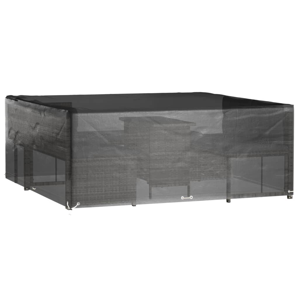 Κάλυμμα Επίπλων Κήπου 2 τεμ Τετράγ. με 16 Κρίκους 250x250x90 εκ