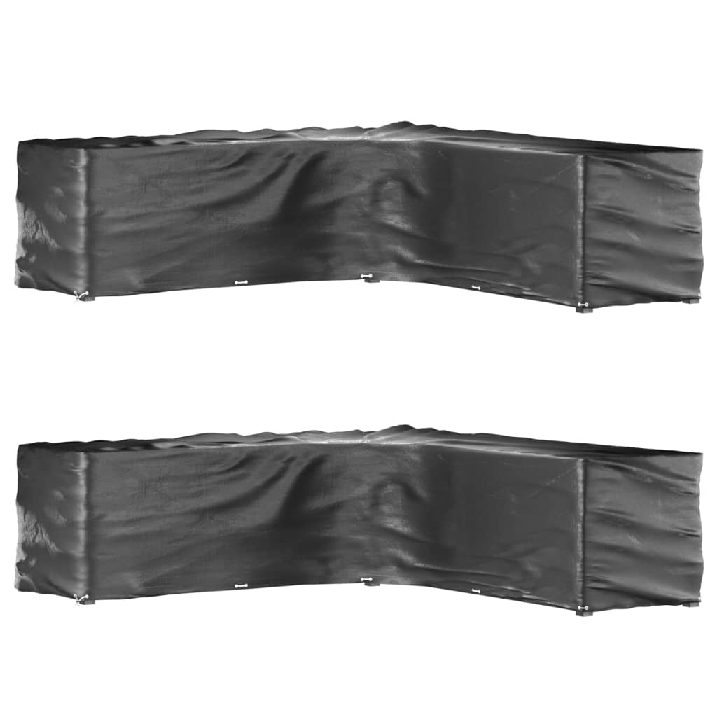 Καλύμματα Επίπλων Σχήμα Γ με 20 Κρίκους 2 τεμ. 300x300x90 εκ.