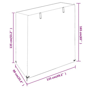 Κάλυμμα Κούνιας 2 τεμ. 8 Κρίκοι 125x90x135/165 εκ Πολυαιθυλένιο