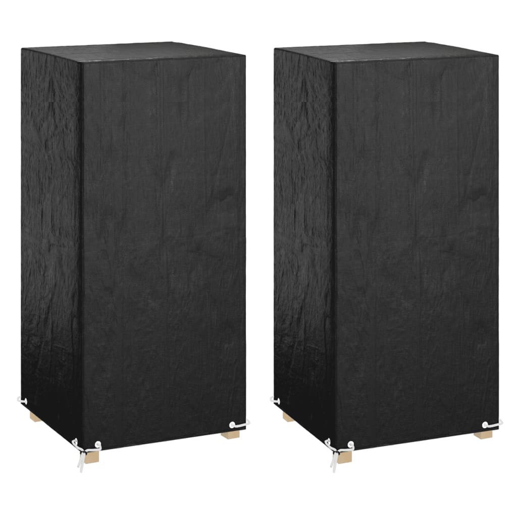 Καλύμματα Καρέκλας με 8 Κρίκους 2 τεμ. 75x70x140 εκ Πολυαιθ. - Pakobazaar