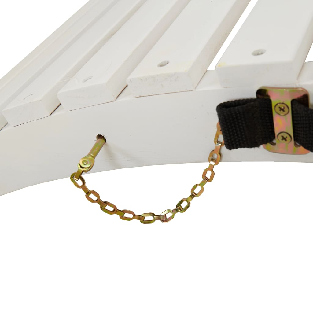 Ξαπλώστρες 2 τεμ. Λευκές 184x55x64 εκ. από Μασίφ Ξύλο Ακακίας - Pakobazaar