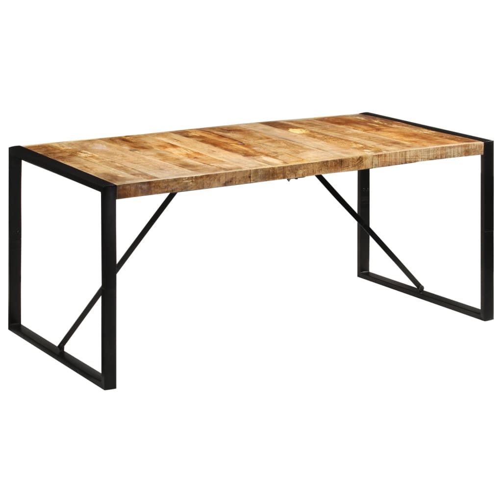 Τραπεζαρία 175x90x76 εκ. από Μασίφ Ακατέργαστο Ξύλο Μάνγκο