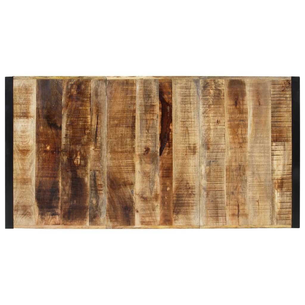 Τραπεζαρία 175x90x76 εκ. από Μασίφ Ακατέργαστο Ξύλο Μάνγκο