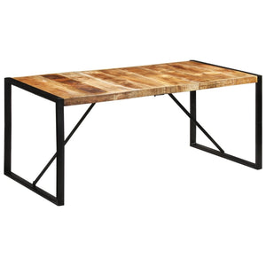 Τραπεζαρία 175x90x76 εκ. από Μασίφ Ακατέργαστο Ξύλο Μάνγκο