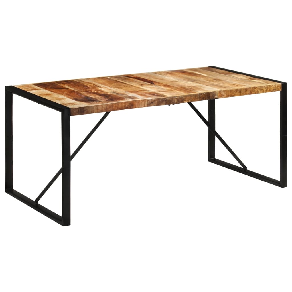 Τραπεζαρία 175x90x76 εκ. από Μασίφ Ακατέργαστο Ξύλο Μάνγκο