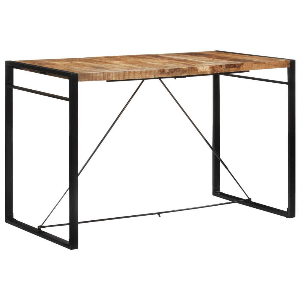 Τραπέζι Μπαρ 175x90x110 εκ. από Ακατέργαστο Μασίφ Ξύλο Μάνγκο