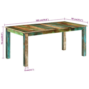 Τραπεζαρία 180 x 90 x 76 εκ. από Μασίφ Ανακυκλωμένο Ξύλο
