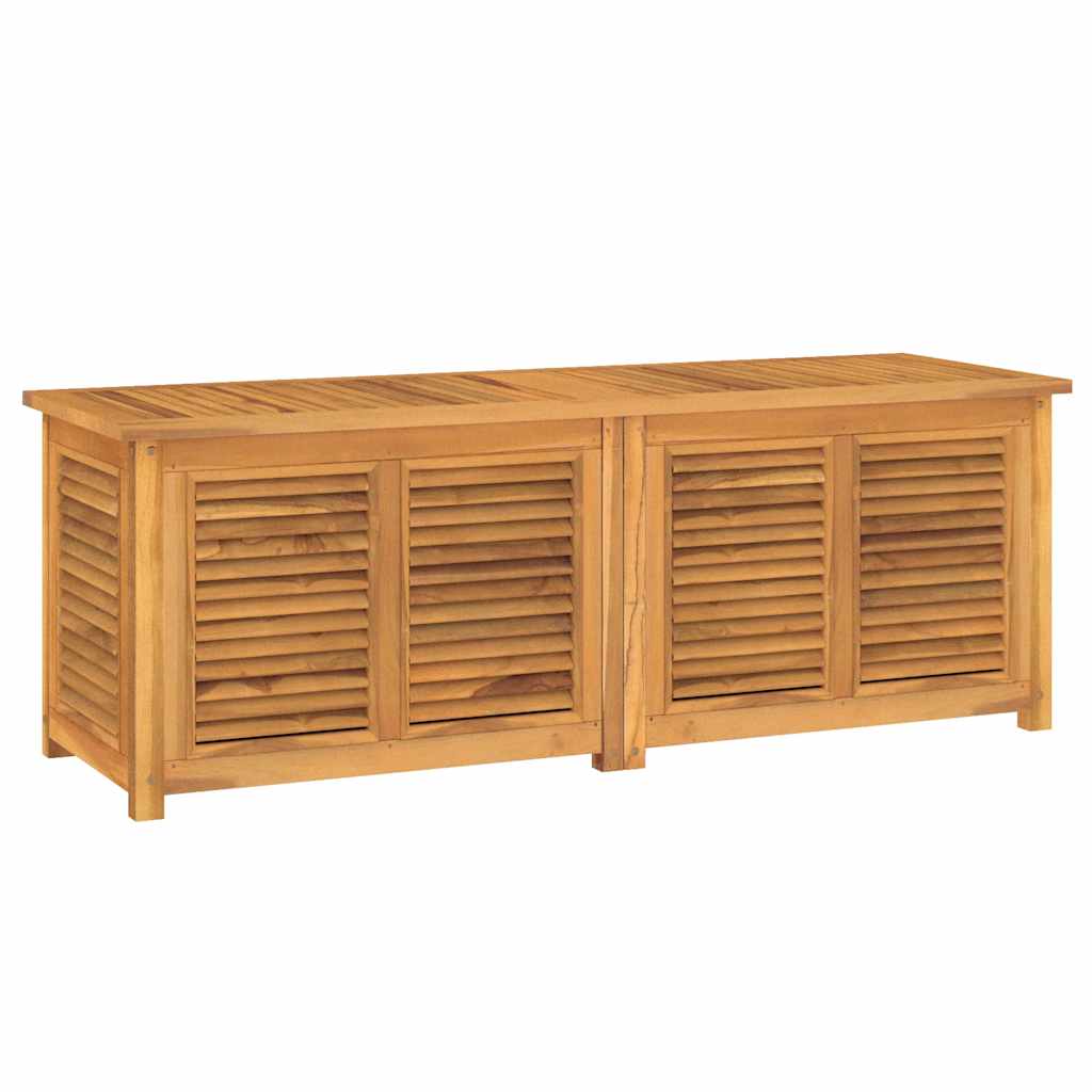 Μπαούλο Αποθήκευσης Κήπου με Τσάντα 150x50x55εκ Μασίφ Ξύλο Teak