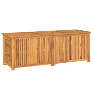 Μπαούλο Αποθήκευσης Κήπου με Τσάντα 150x50x55εκ Μασίφ Ξύλο Teak