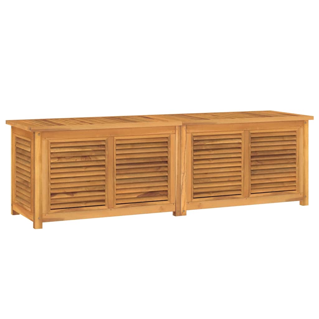 Μπαούλο Αποθήκευσης Κήπου με Τσάντα 175x50x55εκ Μασίφ Ξύλο Teak