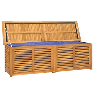 Μπαούλο Αποθήκευσης Κήπου με Τσάντα 175x50x55εκ Μασίφ Ξύλο Teak