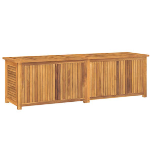 Μπαούλο Αποθήκευσης Κήπου με Τσάντα 175x50x55εκ Μασίφ Ξύλο Teak