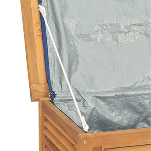 Μπαούλο Αποθήκευσης Κήπου με Τσάντα 175x50x55εκ Μασίφ Ξύλο Teak