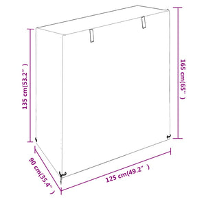 Κάλυμμα Κούνιας με 8 Κρίκους 125x90x135/165 εκ. Πολυαιθυλένιο