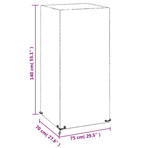 Κάλυμμα Καρέκλας Κήπου με 8 Κρίκους 75x70x140 εκ. Πολυαιθυλένιο