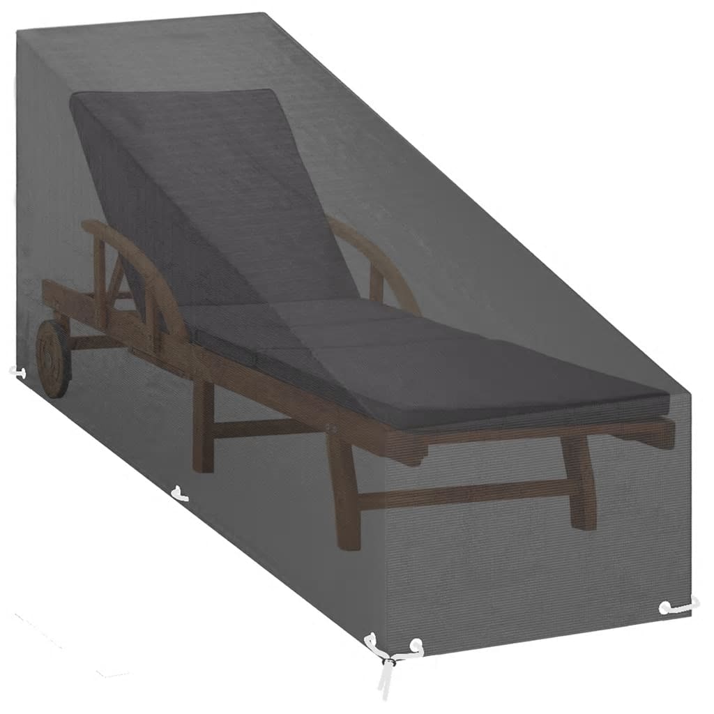 Κάλυμμα Ξαπλώστρας με 12 Κρίκους 200x65x35/60 εκ. Πολυαιθυλένιο