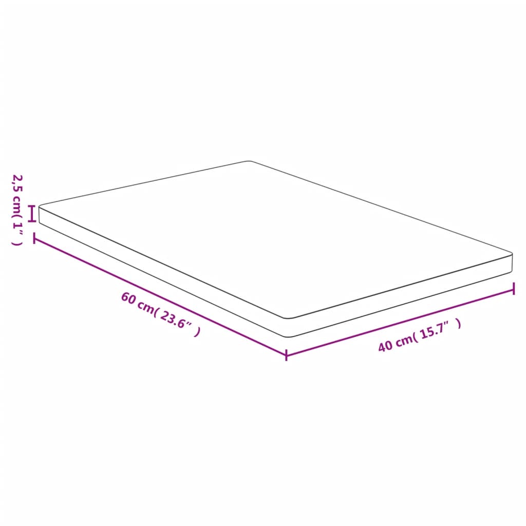 Επιφάνεια Τραπεζιού 40x60x2,5 από Μπαμπού - Pakobazaar