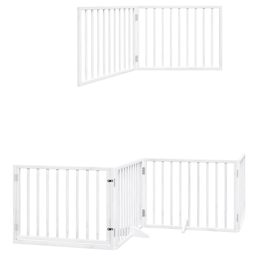 Διαχωριστικό Σκύλων/Πόρτα Πτυσσόμενο 10 Πάνελ 800εκ Ξύλο Λεύκας - Pakobazaar