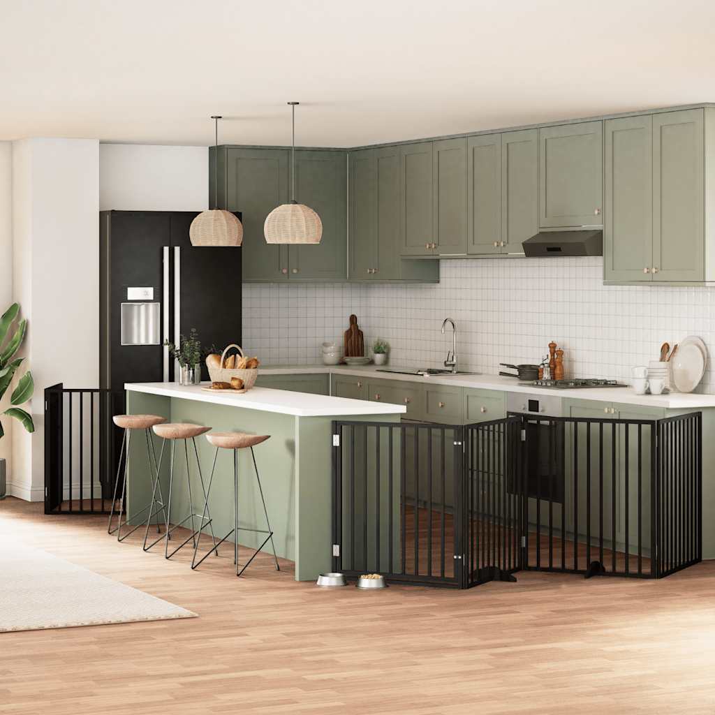 Διαχωριστικό Σκύλων/Πόρτα Πτυσσόμενο 10 Πάνελ 800εκ Ξύλο Λεύκας