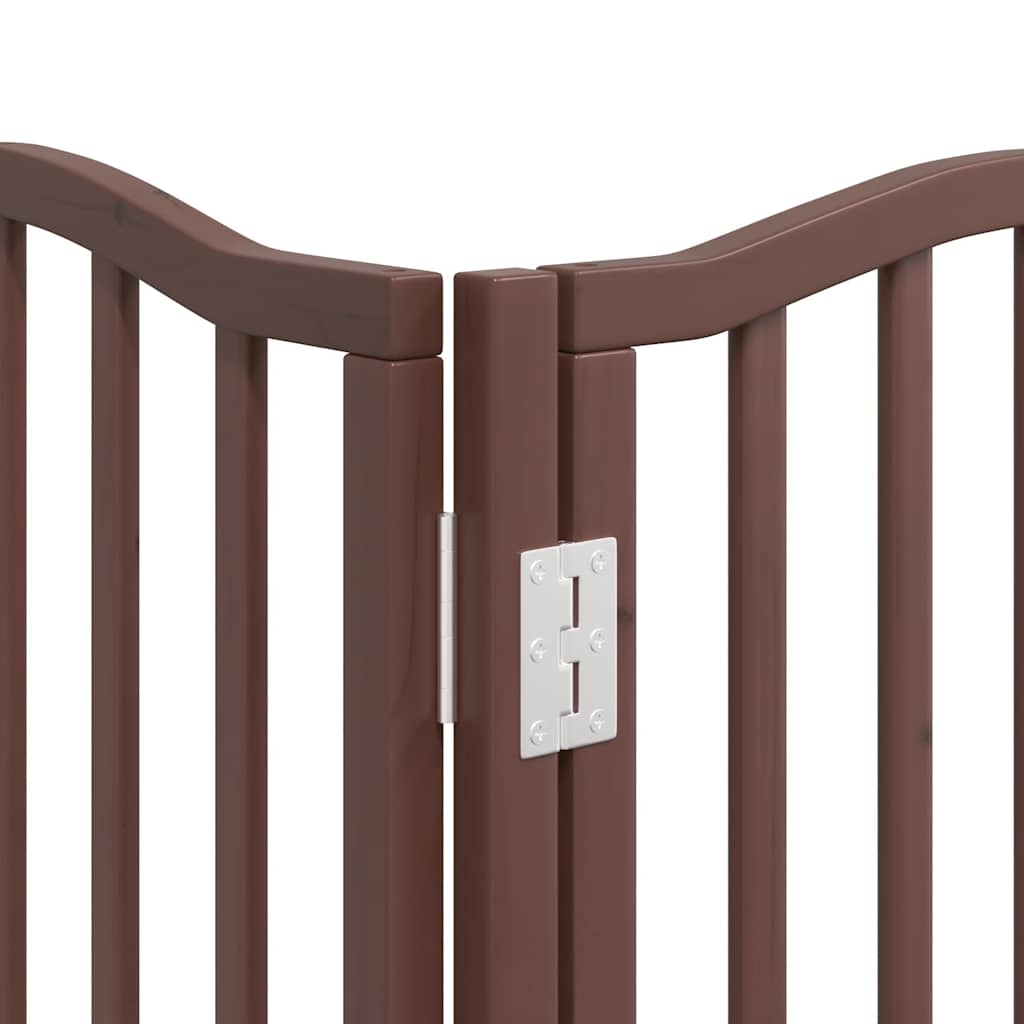 Διαχωριστικό Σκύλων/Πόρτα Πτυσσόμενο 9 Πάνελ 450εκ. Ξύλο Λεύκας