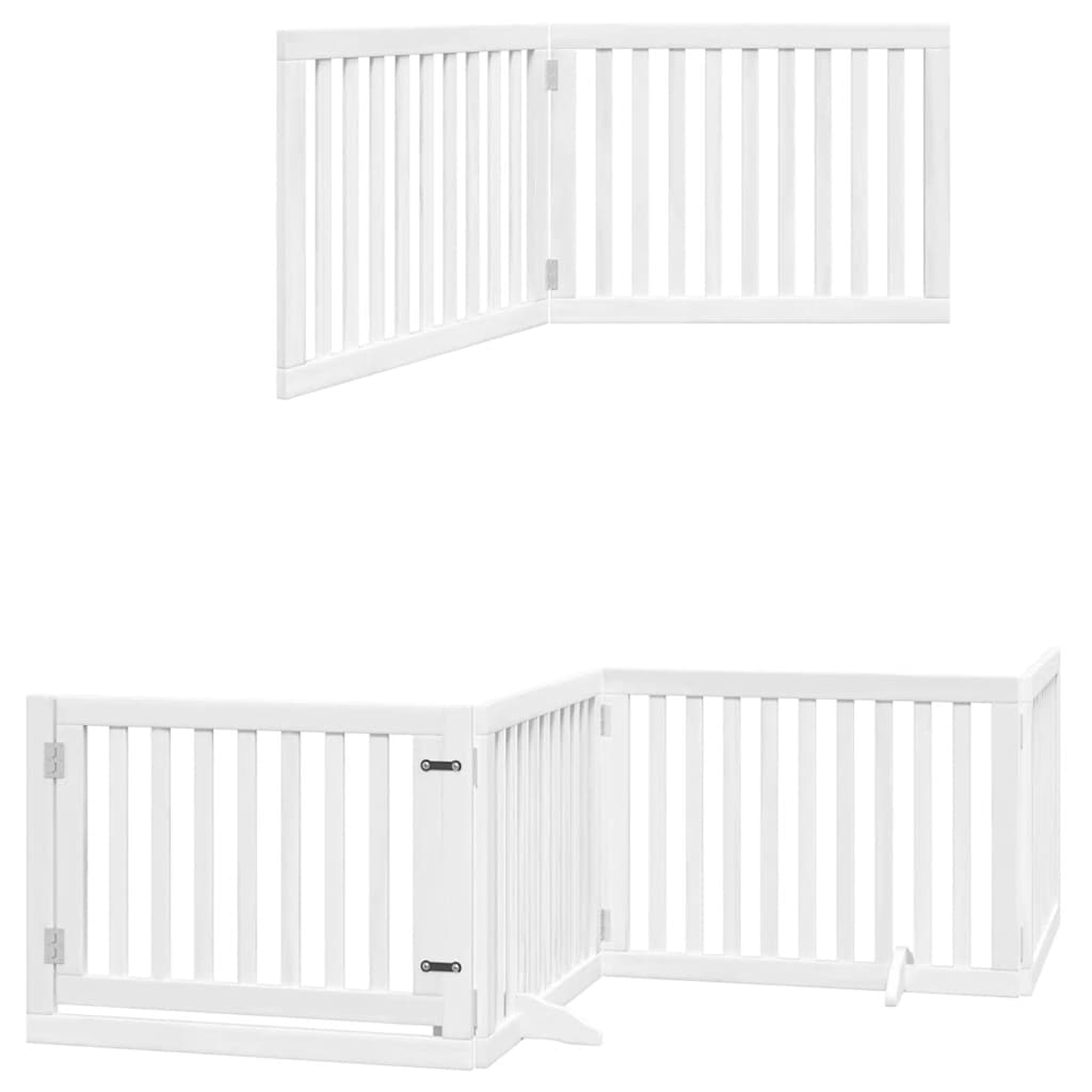 Διαχωριστικό Σκύλων/Πόρτα Πτυσσόμενο 10 Πάνελ 800εκ Ξύλο Λεύκας