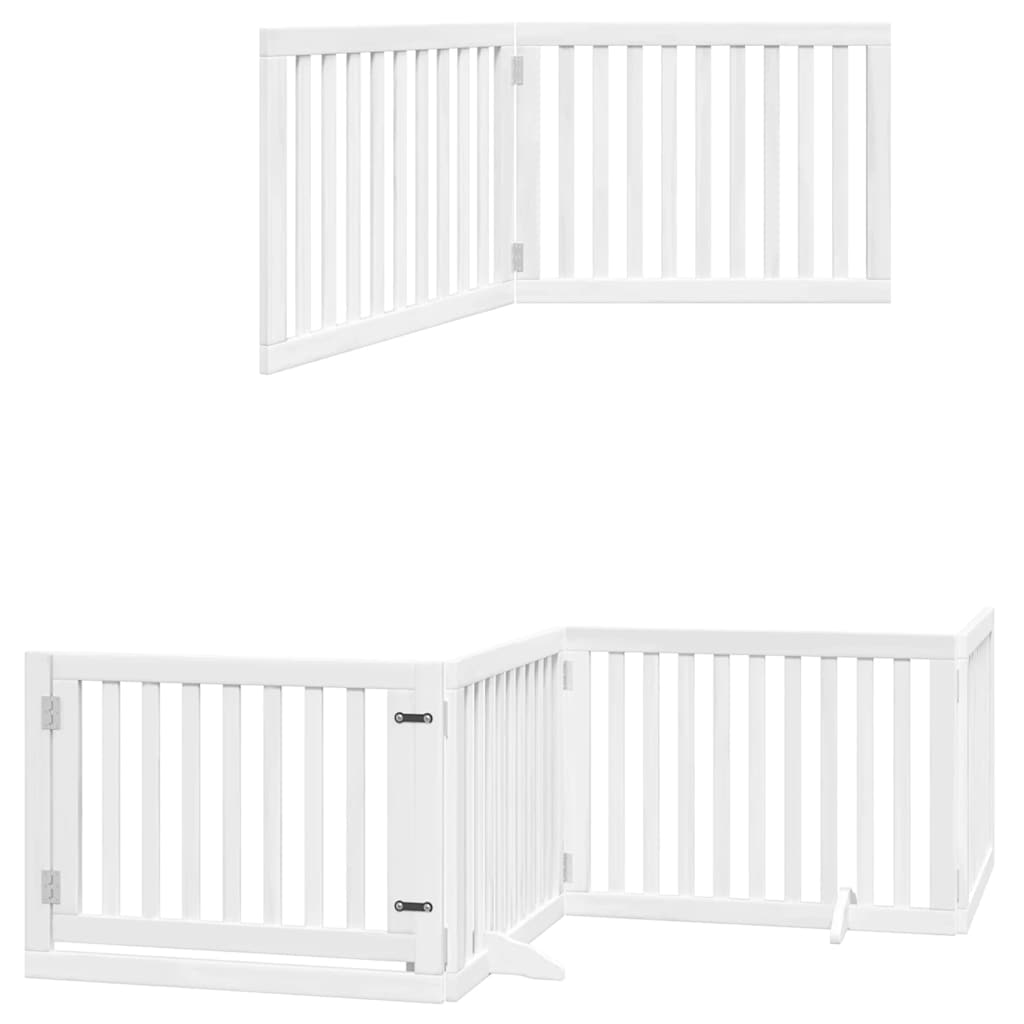 Διαχωριστικό Σκύλων/Πόρτα Πτυσσόμενο 12 Πάνελ 960εκ Ξύλο Λεύκας