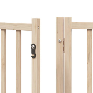 Διαχωριστικό Σκύλων/Πόρτα Πτυσσόμενο 6 Πάνελ 480εκ. Ξύλο Λεύκας