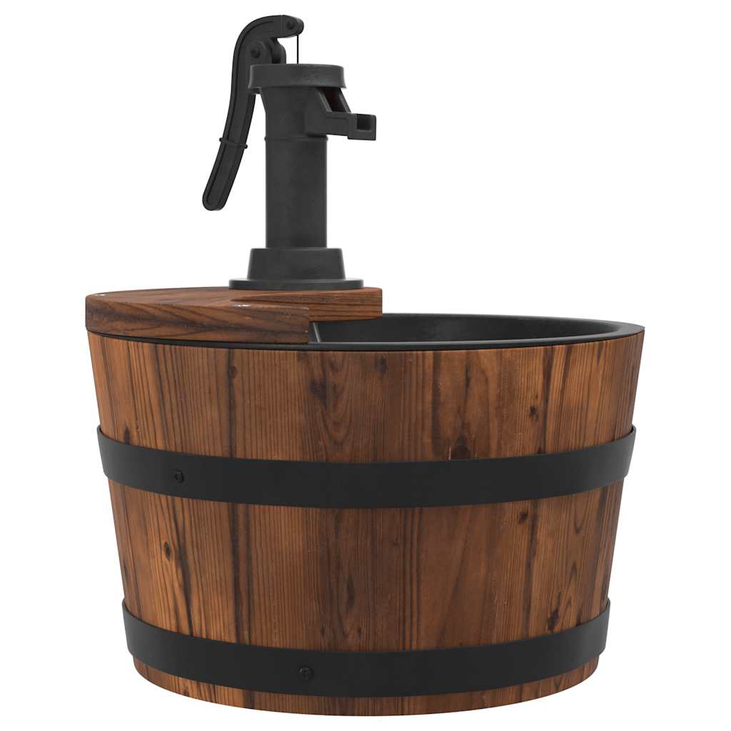 Σιντριβάνι με Αντλία 28 x 28 x 34,5 εκ. από Μασίφ Ξύλο Ελάτης - Pakobazaar