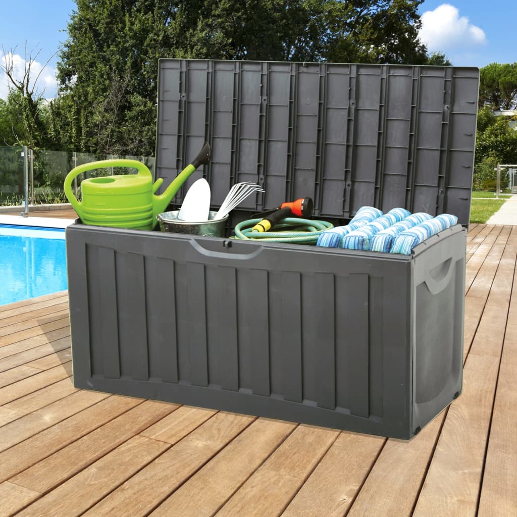 Μπαούλο Αποθήκευσης Μαύρο 118 x 53 x 57 εκ. Πολυπροπυλένιο - PAKOBAZAAR