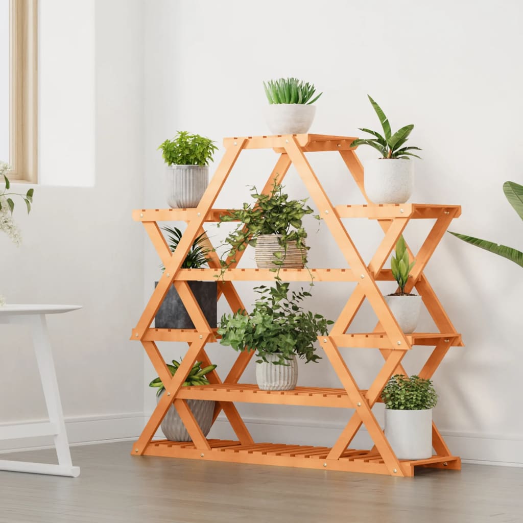 Βάση Λουλουδιών 110x25x105 εκ. από Μασίφ Ξύλο Ελάτης