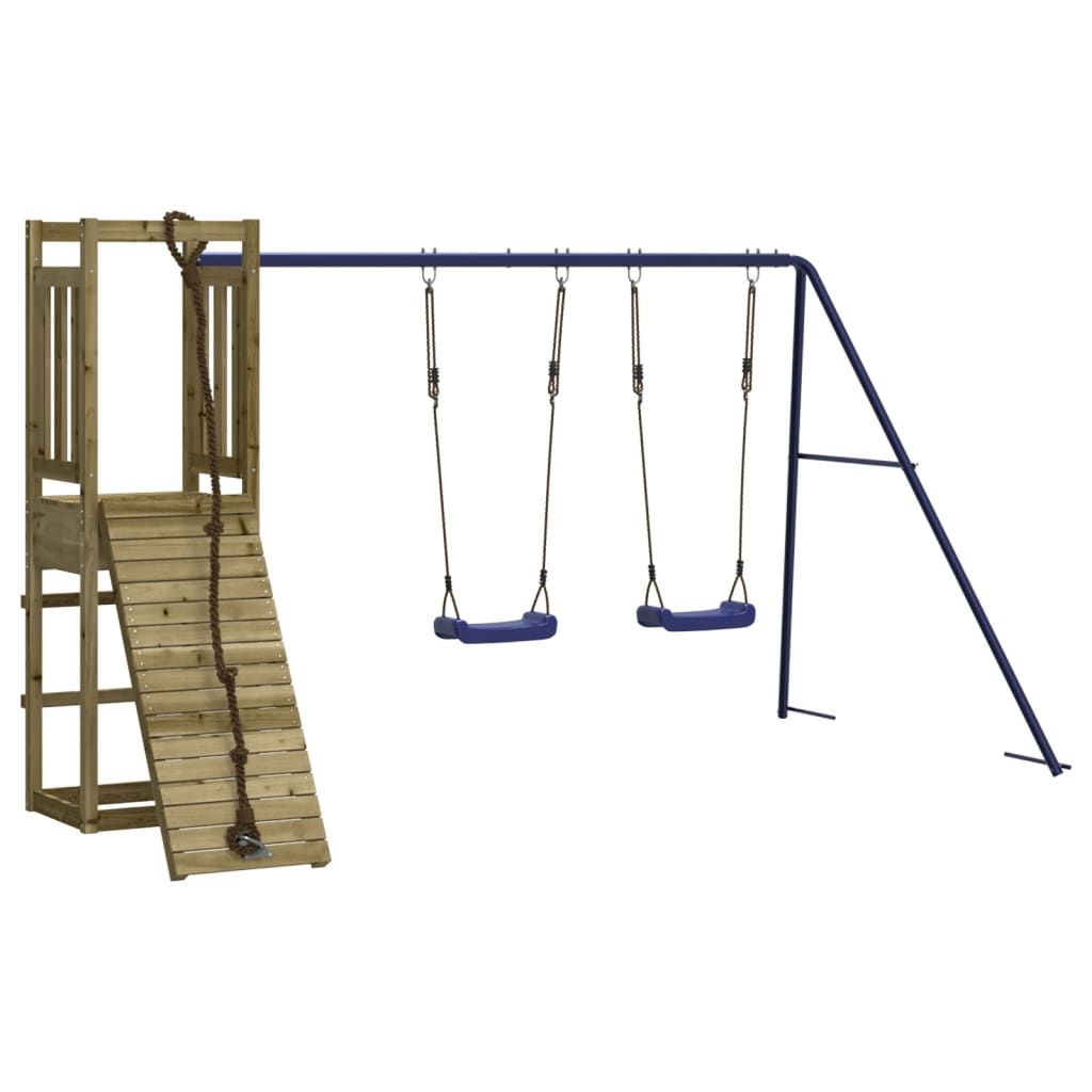Παιδική Χαρά Εξωτερικού Χώρου από Εμποτισμένο Ξύλο Πεύκου - Pakobazaar
