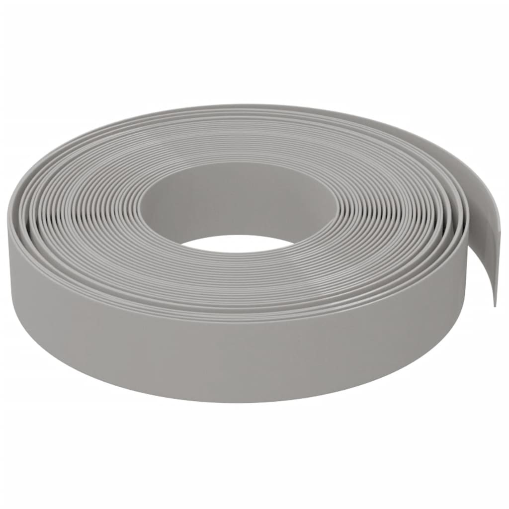 Μπορντούρες Κήπου 4 τεμ. Γκρι 10 μ. 10 εκ. από Πολυαιθυλένιο