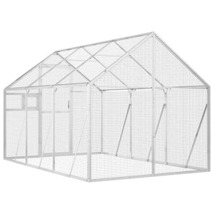 Κλουβί Ασημένιο 1,79 x 3 x 1,85 μ. από Αλουμίνιο