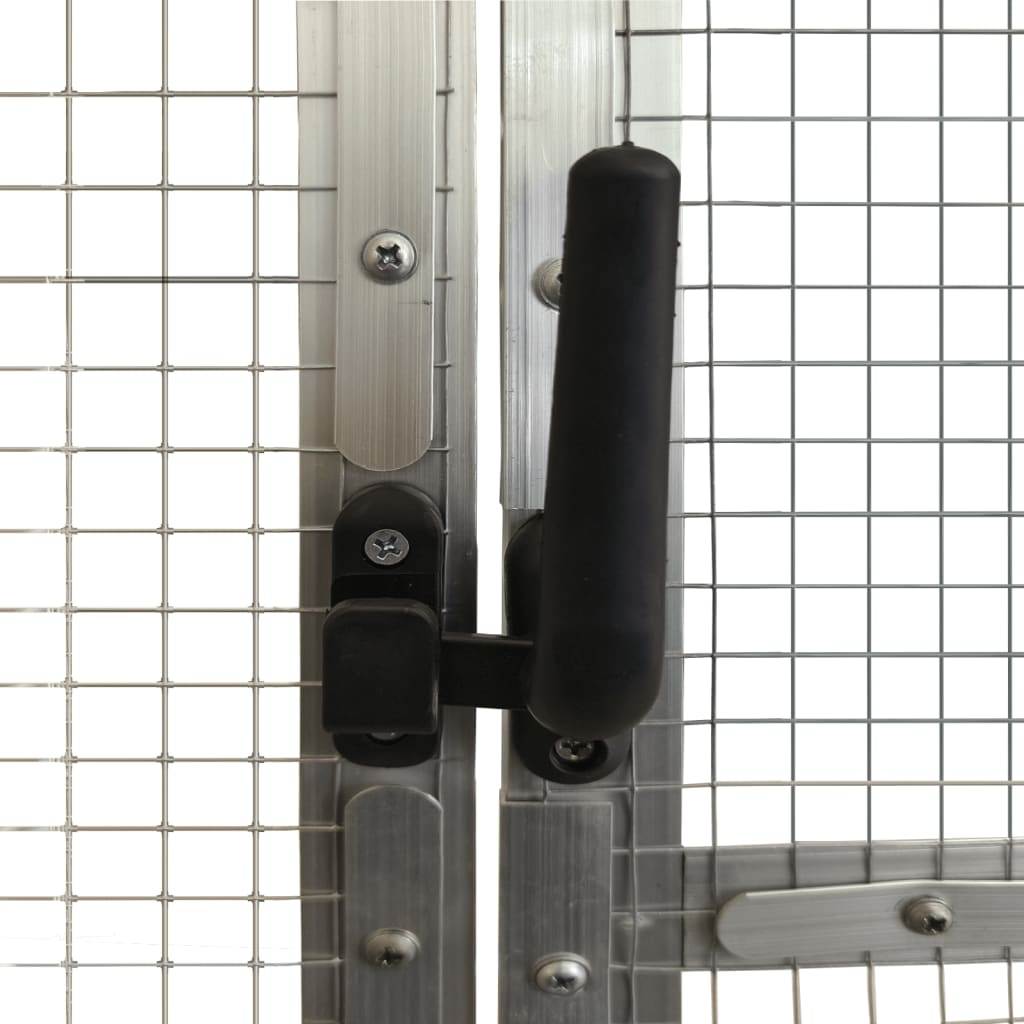 Κλουβί Ασημένιο 1,79 x 3 x 1,85 μ. από Αλουμίνιο