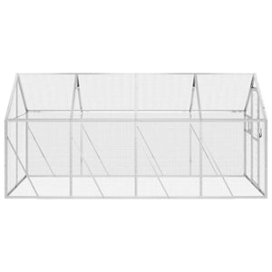 Κλουβί Ασημένιο 1,79 x 4 x 1,85 μ. από Αλουμίνιο