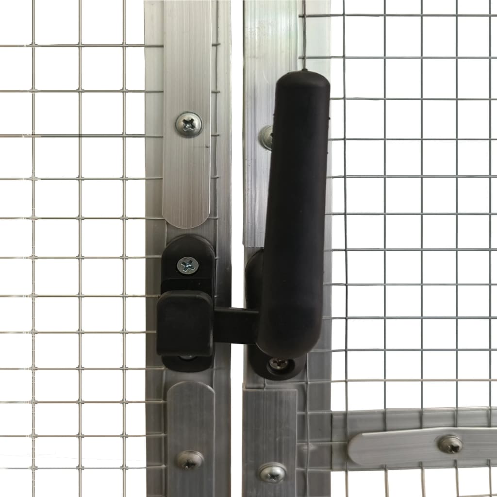 Κλουβί Ασημένιο 1,79 x 4 x 1,85 μ. από Αλουμίνιο