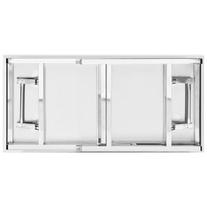 Πάγκος Εργασίας Κουζίνας με Ράφι 120x60x145 εκ. Ανοξείδ. Ατσάλι