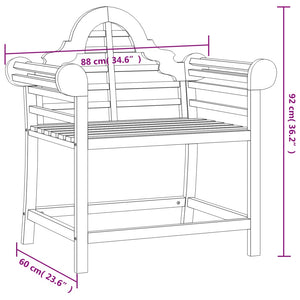 Καρέκλα Κήπου 88 x 60 x 92 εκ. από Μασίφ Ξύλο Teak